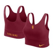 USC Trojans Women's Nike Cardinal SC Interlock Dri-FIT Performance Longline Sports Bra